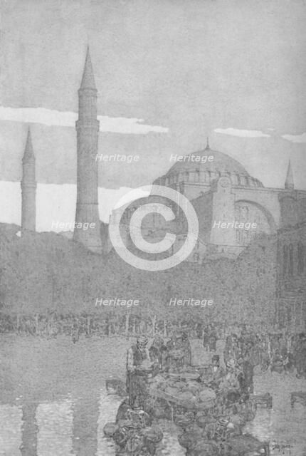 'The Mosque of Santa Sophia', 1913. Artist: Jules Guerin.