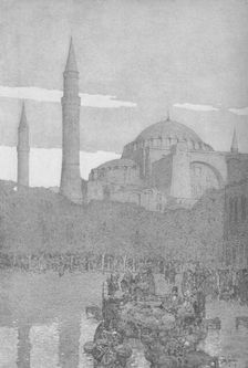 The Mosque of Santa Sophia 1913. Artist: Jules Guerin