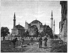 The Mosque of Santa Sophia, Constantinople 1900