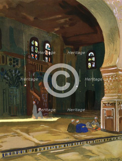The Mosque of Sultan al-Ghuri, Cairo, Egypt, 1928. Artist: Louis Cabanes