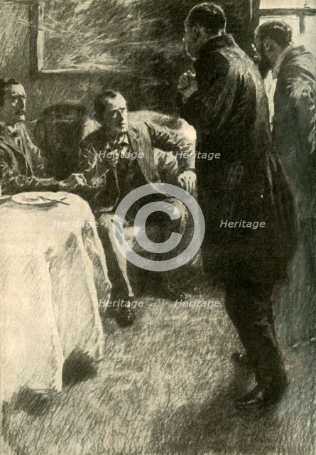 "'The Most Extraordinary and Tragic Affair Has Occurred During the Night', Said the Vicar", 1910. Creator: Gilbert Joseph Holiday.
