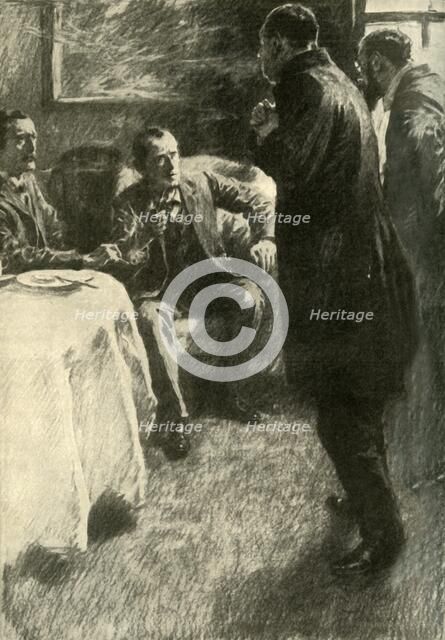 "'The Most Extraordinary and Tragic Affair Has Occurred During the Night', Said the Vicar", 1910. Creator: Gilbert Joseph Holiday.