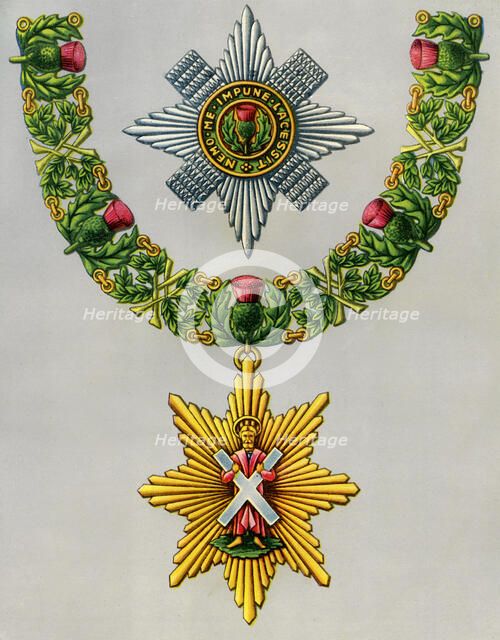 The Most Noble and Most Ancient Order of the Thistle, 1941. Artist: Unknown