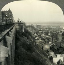 "The Most Picturesque City in North America" - Quebec from the Citadel, Canada c1930s. Creator: Unknown