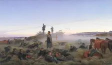 The Morning After the Battle of Isted 25 July 1850, 1876. Creator: Jorgen Sonne