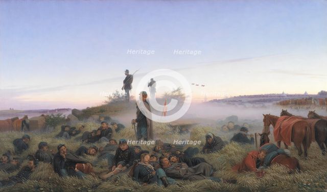 The Morning After the Battle of Isted 25 July 1850, 1876. Creator: Jorgen Sonne.