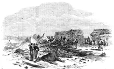 The Morning after the Explosion at Inkerman Mill, 1856. Creator: Unknown