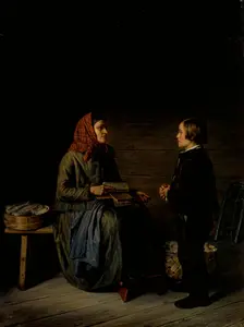 The Morning before an Examination, 1867. Creator: Robert Wilhelm Ekman