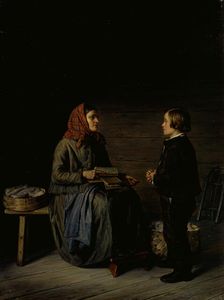 The Morning before an Examination, 1867. Creator: Robert Wilhelm Ekman
