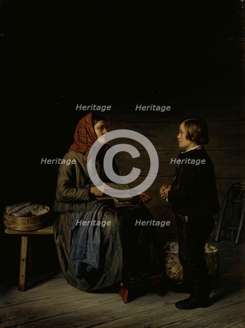 The Morning before an Examination, 1867. Creator: Robert Wilhelm Ekman.