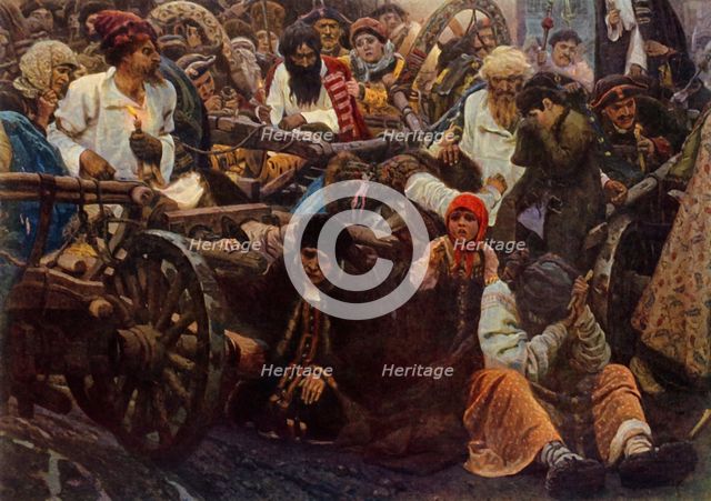 'The Morning before the Execution', 1881, (1965). Creator: Vasily Surikov.