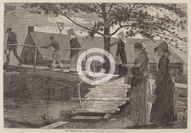 The Morning Bell, published 1873. Creator: Winslow Homer.