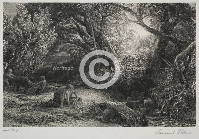 The Morning of Life, 1860-1861. Creator: Samuel Palmer (British, 1805-1881).