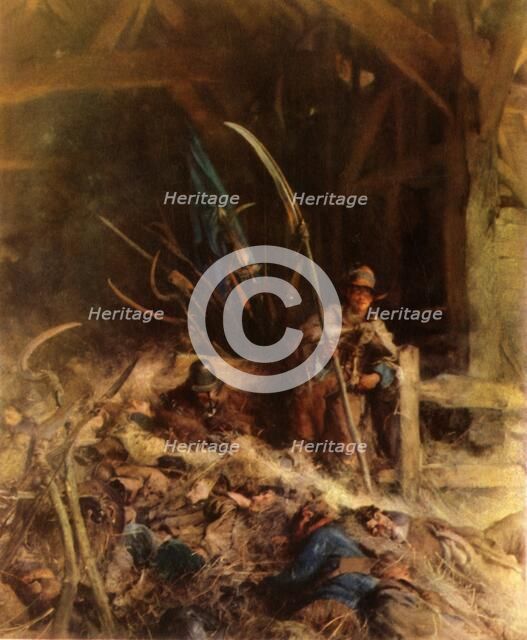 'The Morning of Sedgemoor, 1685', 1905, (1944). Creator: Edgar Bundy.