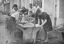 The morning toilet on the Continent 1914