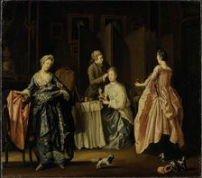 The Morning Toilet. Boudoir Scene, mid-18th-early 19th century. Creator: Per Hillestrom