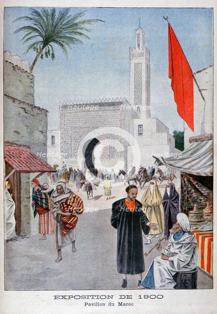 The Moroccan pavilion at the Universal Exhibition of 1900, Paris, 1900. Artist: Unknown
