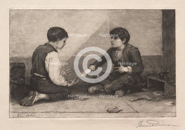 The Mora Players, 1883. Creator: Frederick Dielman (American, 1847-1935).
