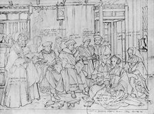 The More Family, from the Sketch by Holbein at Basle Museum 1527, (1903). Artist: Hans Holbein the Younger