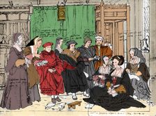 The More Family, from the Sketch by Holbein at Basle Museum 1527, (1903). Artist: Hans Holbein the Younger