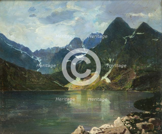 The Morskie Oko Lake, between 1900-1922. Creator: Antoni Gramatyka.