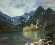 The Morskie Oko Lake, between 1900-1922. Creator: Antoni Gramatyka