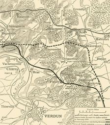 The Mort Homme Area and the Defences on the West Side of the Meuse 1916, (c1920). Creator: Unknown