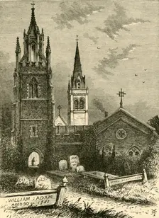 The Mortuary Chapel and New Church, Woburn 1898. Creator: Unknown