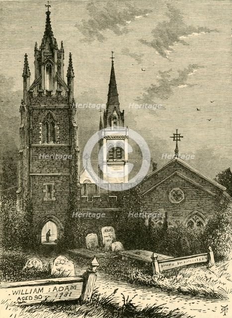 'The Mortuary Chapel and New Church, Woburn', 1898. Creator: Unknown.