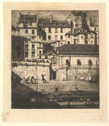 The Mortuary, Paris (La Morgue), 1854. Creator: Charles Meryon