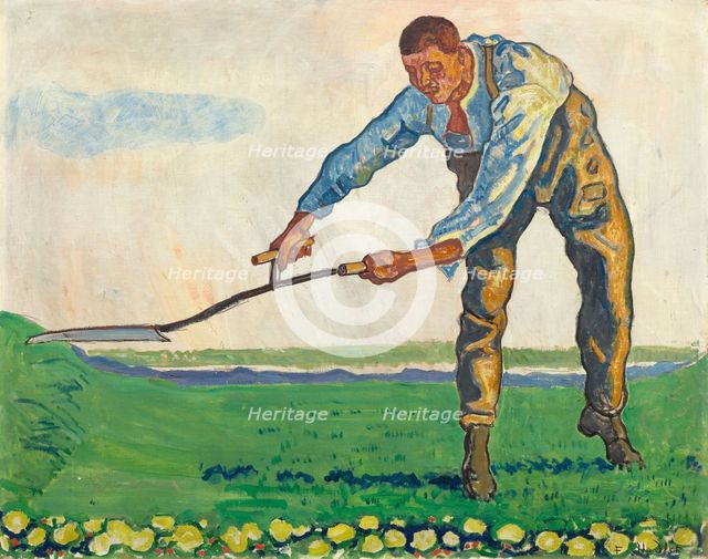 The Mower, c.1910. Creator: Hodler, Ferdinand (1853-1918).