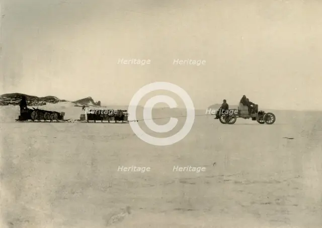 'The Motor Hauling Stores for a Depot', 1909. Artist: Unknown.