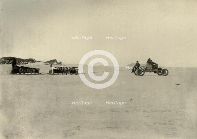 'The Motor Hauling Stores for a Depot', 1909. Artist: Unknown.