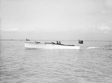 The motor launch Wendy under way, 1913. Creator: Kirk & Sons of Cowes