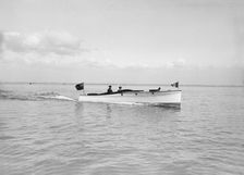 The motor launch Wendy under way, 1913. Creator: Kirk & Sons of Cowes