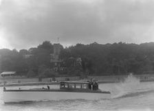 The motor launch My Lady Nancy under way, 1921. Creator: Kirk & Sons of Cowes