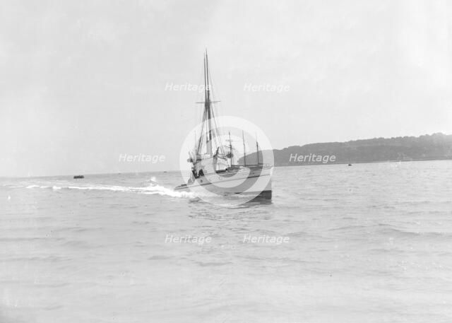The motor launch 'Nicella', 1911. Creator: Kirk & Sons of Cowes.