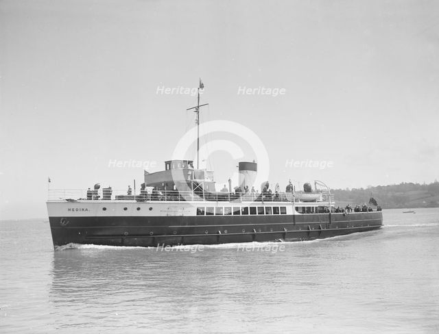 The motor vessel 'Medina' under way, 1932. Creator: Kirk & Sons of Cowes.