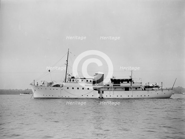 The motor yacht 'Anna Marie' at Southampton, 1934. Creator: Kirk & Sons of Cowes.