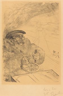 The Motorist (L'automobiliste), 1896. Creator: Henri de Toulouse-Lautrec