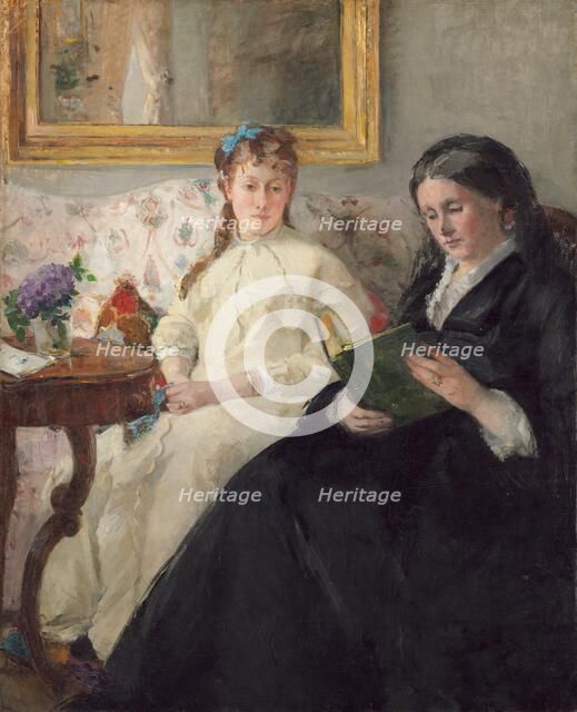 The Mother and Sister of the Artist, 1869/1870. Creator: Berthe Morisot.