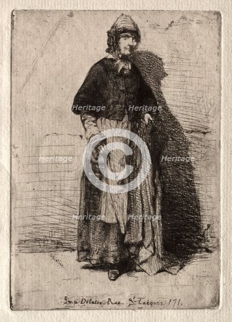 The Mother Gerard, 1858. Creator: James McNeill Whistler (American, 1834-1903).