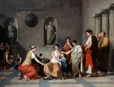 The Mother of the Gracchi c1780. Artist: Joseph Benoit Suvee