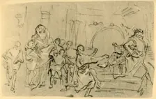 The Mother of the Maccabees before Antiochus c1759, (1928). Artist: Giovanni Domenico Tiepolo