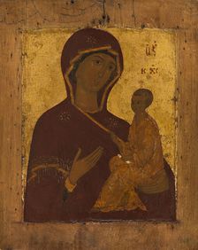 The Mother of God by Tikhvin, between 1500 and 1525. Creator: Moscow School