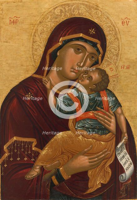 The Mother of God Glycophilousa, between 1500 and 1520. Creator: Cretan School.
