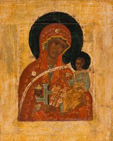 The Mother of God, inviolate mountain, between 1500 and 1525. Creator: Novgorod school