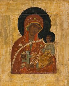 The Mother of God, inviolate mountain, between 1500 and 1525. Creator: Novgorod school