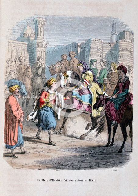 'The Mother of Ibrahim Pasha enters Cairo', (1847). Artist: Jean Adolphe Beauce