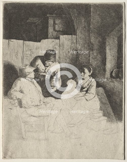 The Mother Seated in an Inn, mid 1600s. Creator: Cornelis Pietersz Bega (Dutch, 1631/32-1664).